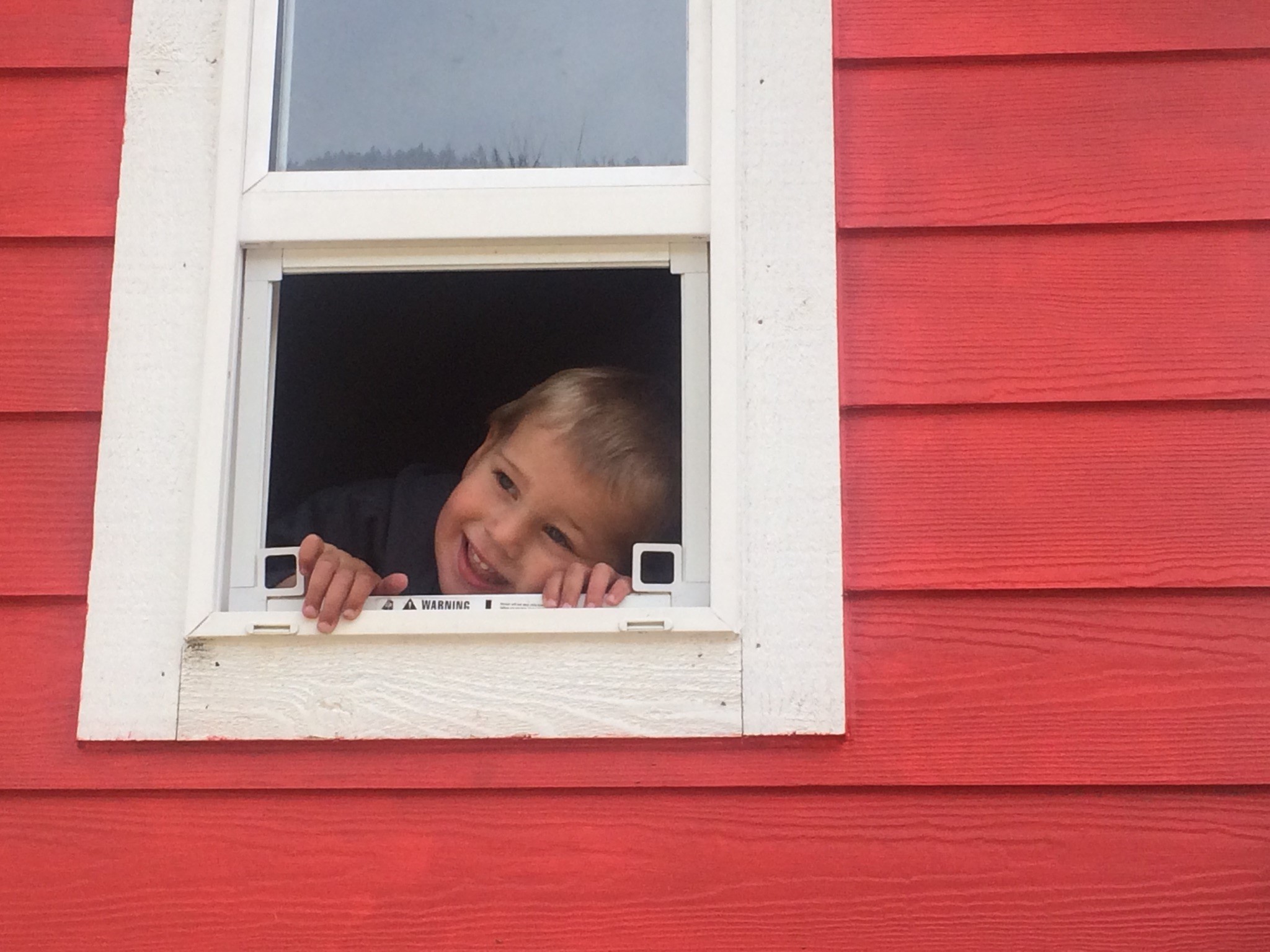 Child in window